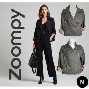 Women’s Zoompy Jackets & Coats | Black Jacket | Color: Black/Tan size Medium